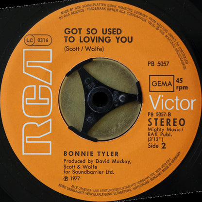 Bonnie Tyler : It's A Heartache (7", Single)