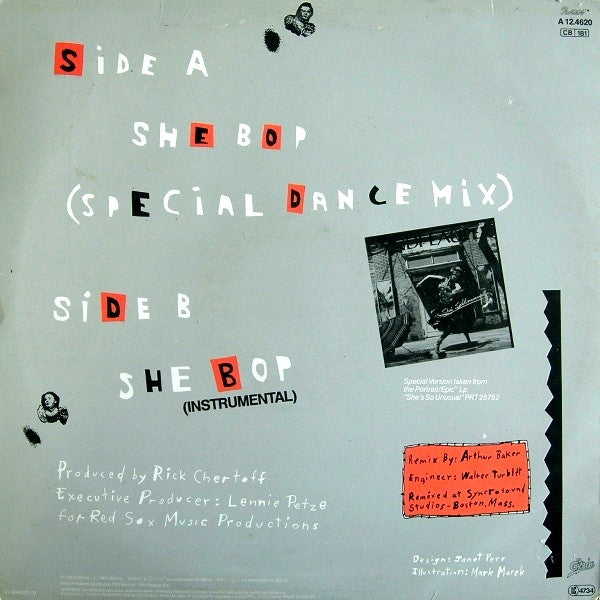 Cyndi Lauper : She Bop (Special Dance Mix) (12", Maxi)