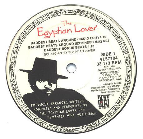 The Egyptian Lover* : Baddest Beats Around / Filthy (12", Maxi)