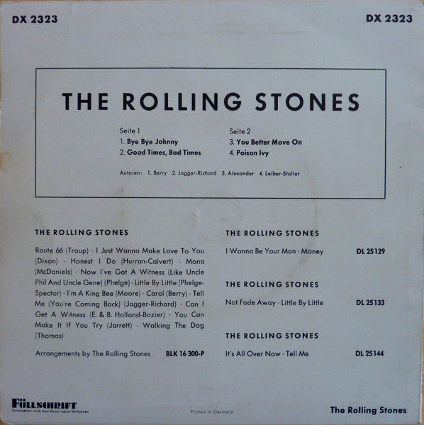 The Rolling Stones : The Rolling Stones (7", EP, Mono)