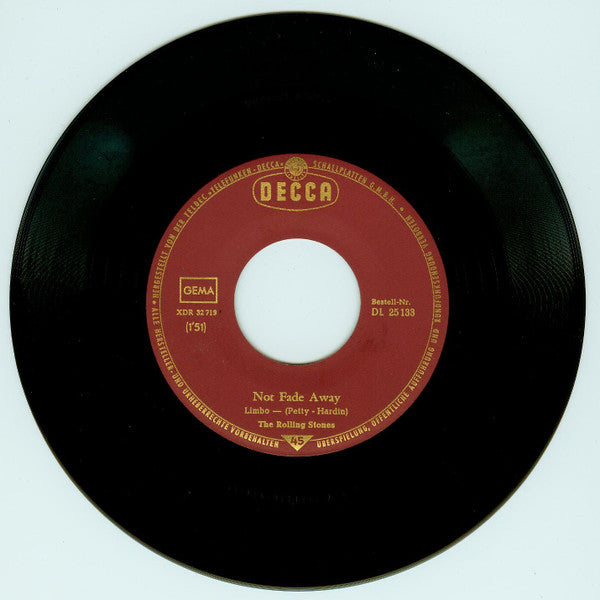 The Rolling Stones : Not Fade Away / Little By Little (7", Single, RP)