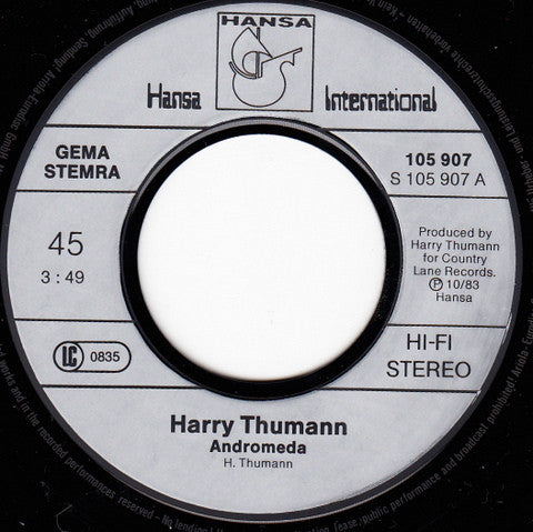 Harry Thumann : Andromeda / Paris 1944 (7", Single)