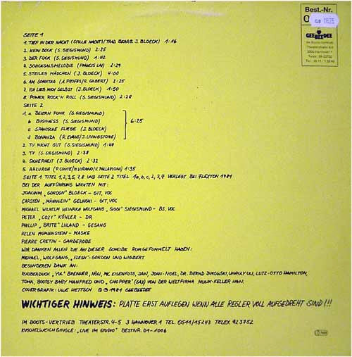 Kuschelweich : Ich Küsse Dich (LP, Album)