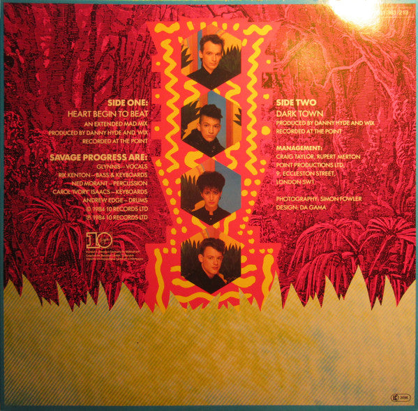 Savage Progress : Heart Begin To Beat (12", Single)