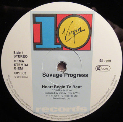 Savage Progress : Heart Begin To Beat (12", Single)