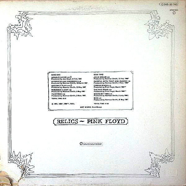 Pink Floyd : Relics (LP, Comp, RE)