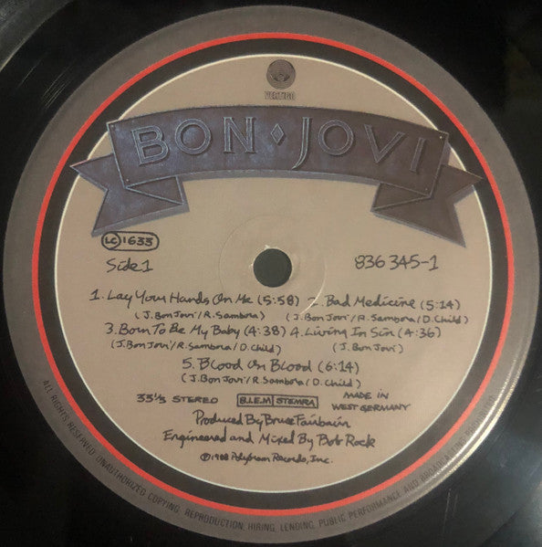 Bon Jovi : New Jersey (LP, Album)
