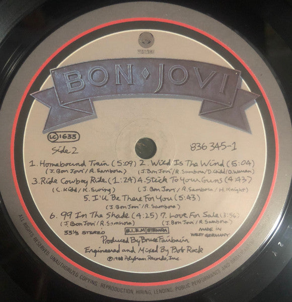 Bon Jovi : New Jersey (LP, Album)