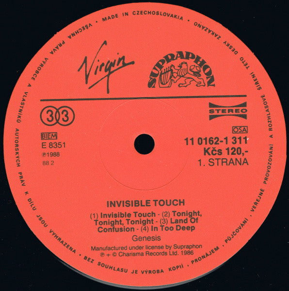 Genesis : Invisible Touch (LP, Album)