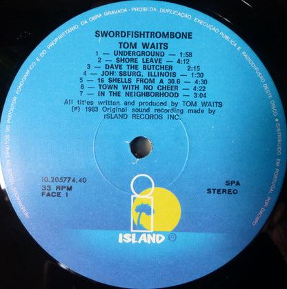 Tom Waits : Swordfishtrombones (LP, Album, RE)