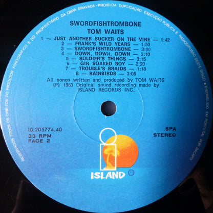Tom Waits : Swordfishtrombones (LP, Album, RE)