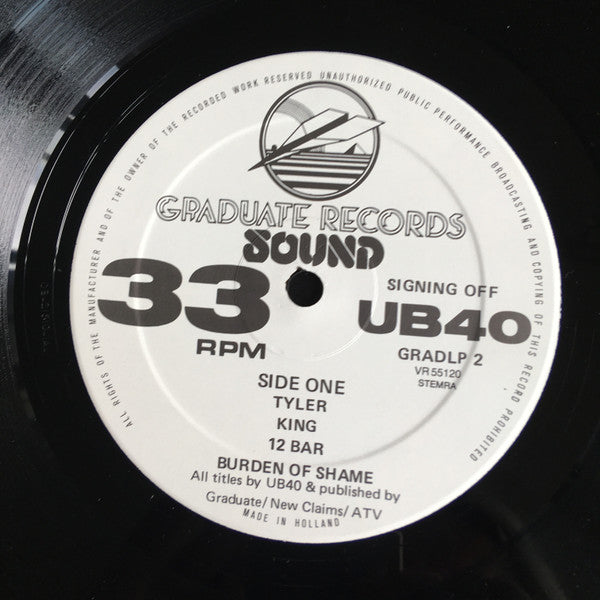 UB40 : Signing Off (LP, Album + 12")
