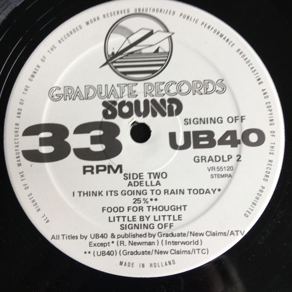 UB40 : Signing Off (LP, Album + 12")