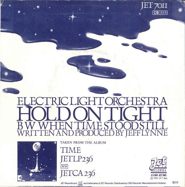 Electric Light Orchestra : Hold On Tight (7", Single, Mis)