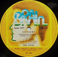 Klaus Schulze : Irrlicht (LP, Album, RE)