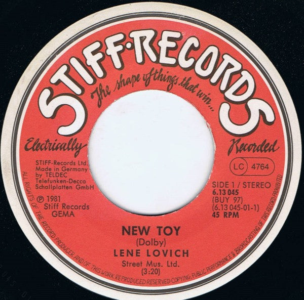 Lene Lovich : New Toy (7", Single)