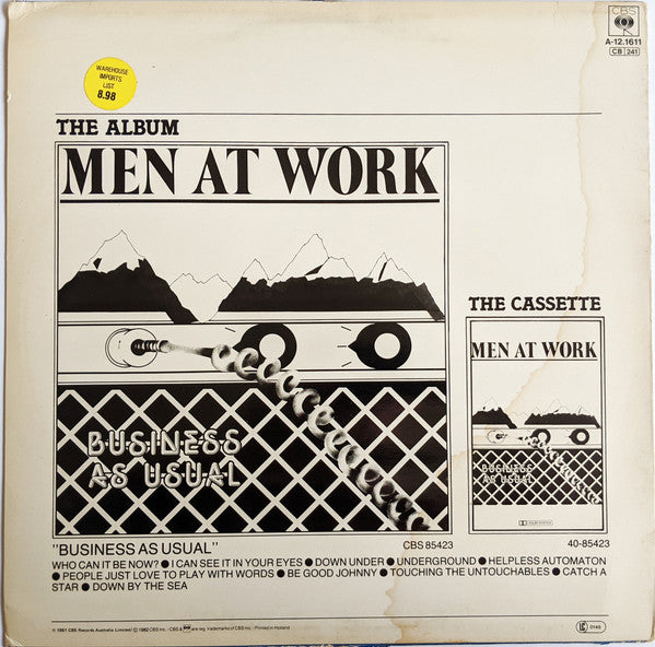 Men At Work : Who Can It Be Now? (12", Maxi)