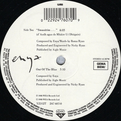 Enya : Orinoco Flow (Sail Away) (12")