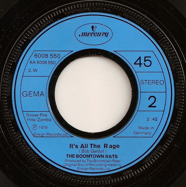 The Boomtown Rats : I Don't Like Mondays (7", Single)