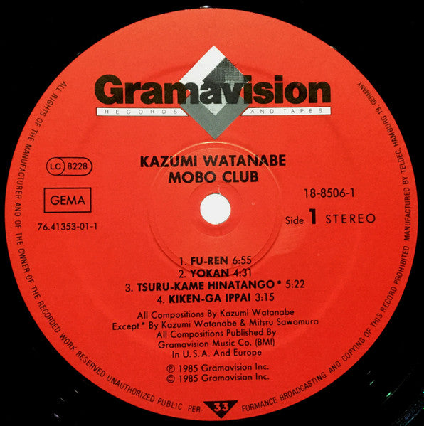 Kazumi Watanabe : Mobo Club (LP, Album)