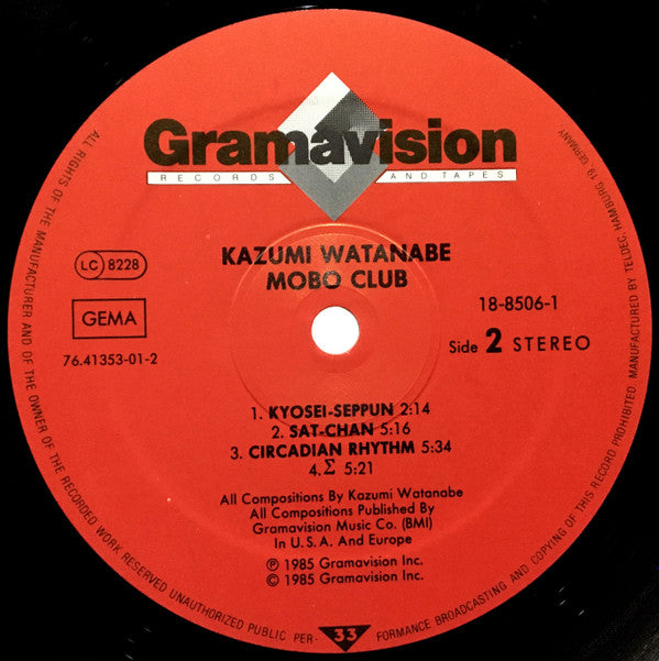 Kazumi Watanabe : Mobo Club (LP, Album)