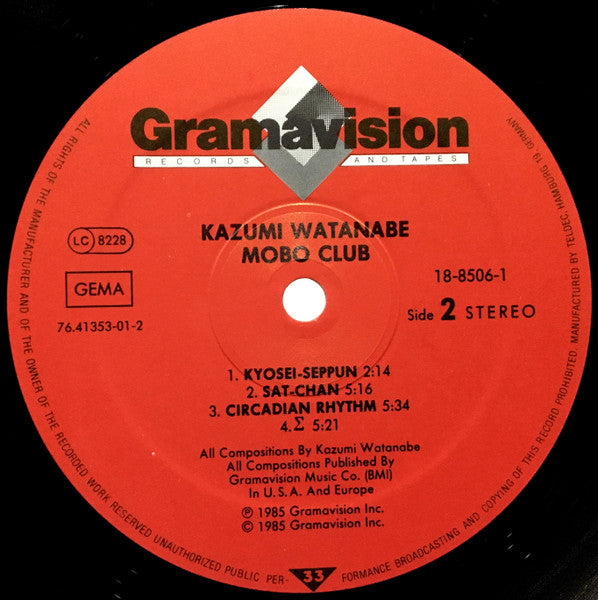 Kazumi Watanabe : Mobo Club (LP, Album)
