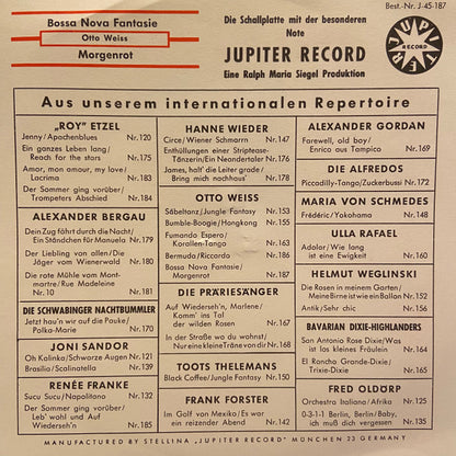 Otto Weiss : Morgenrot / Bossa Nova Fantasie (7")