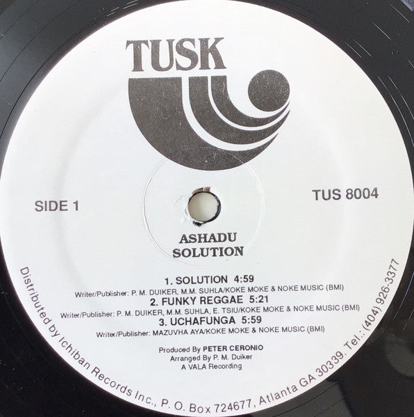 Ashadu : Solution (LP, Album)
