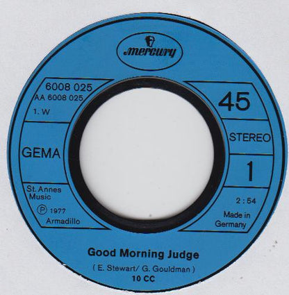 10cc : Good Morning Judge (7", Single)