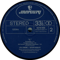 Lol Creme & Kevin Godley* : L (LP, Album)