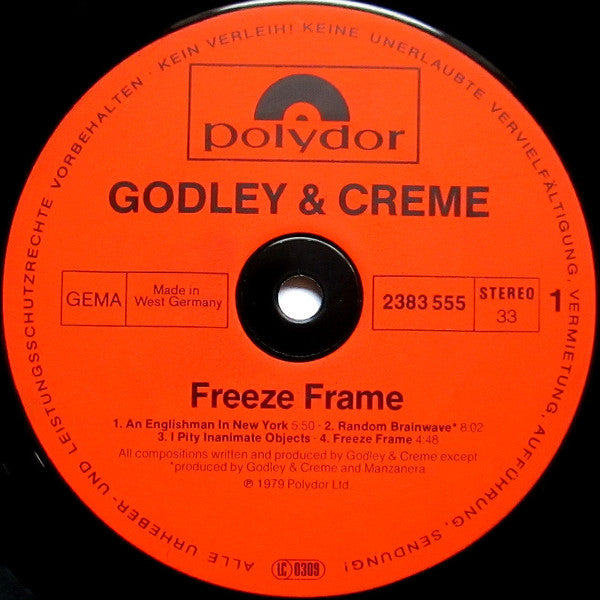 Godley Creme* : Freeze Frame (LP, Album)