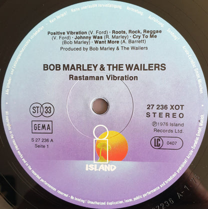 Bob Marley & The Wailers : Rastaman Vibration (LP, Album, RE, Gat)
