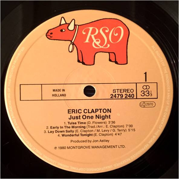 Eric Clapton : Just One Night (2xLP, Album, Gat)