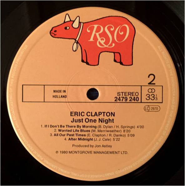 Eric Clapton : Just One Night (2xLP, Album, Gat)