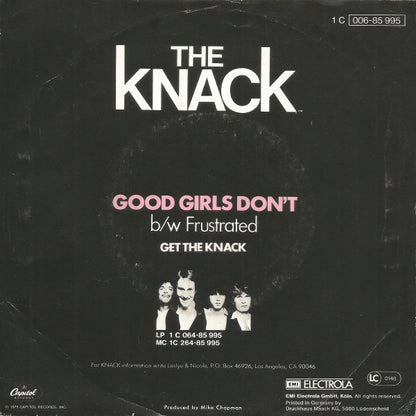 The Knack (3) : Good Girls Don't (7", Single)