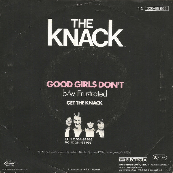 The Knack (3) : Good Girls Don't (7", Single)