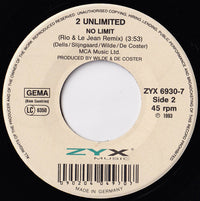 2 Unlimited : No Limit (7", Single)