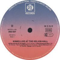The Kinks : Live At Kelvin Hall (LP, Album, Mono, RE)
