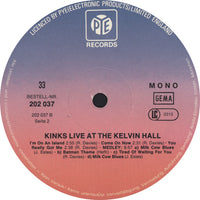 The Kinks : Live At Kelvin Hall (LP, Album, Mono, RE)