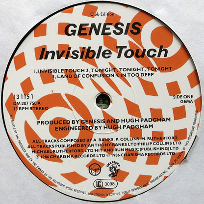 Genesis : Invisible Touch (LP, Album, Club)