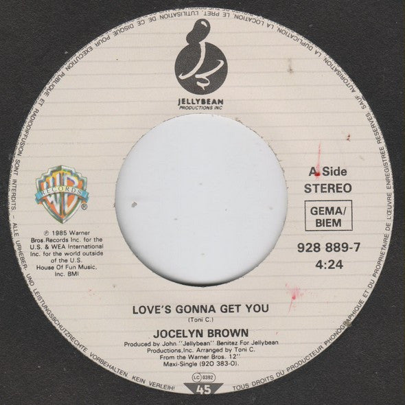 Jocelyn Brown : Love's Gonna Get You (7", Single)