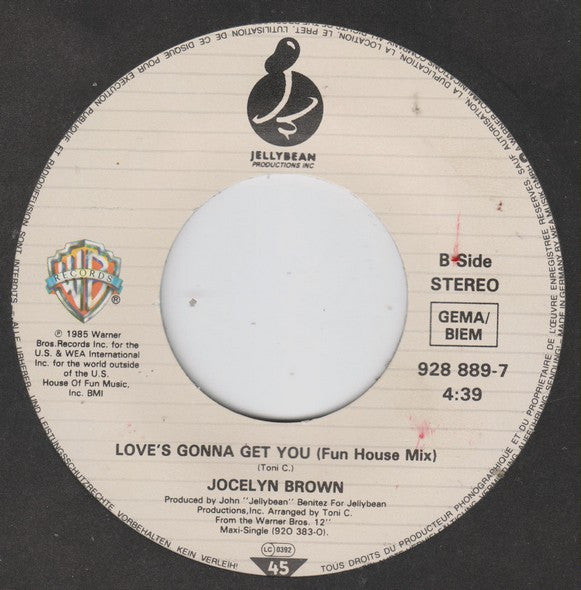 Jocelyn Brown : Love's Gonna Get You (7", Single)
