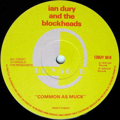 Ian Dury And The Blockheads : Reasons To Be Cheerful (Part Three) (12", Single)