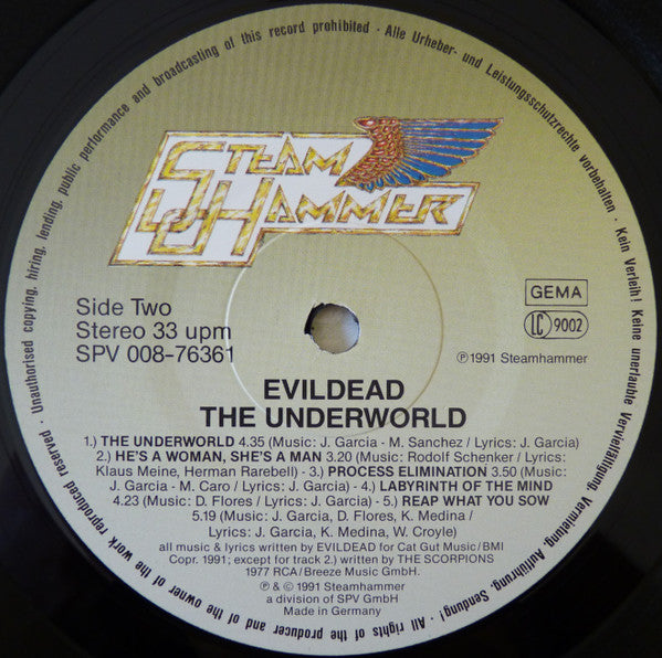 Evildead : The Underworld (LP, Album)