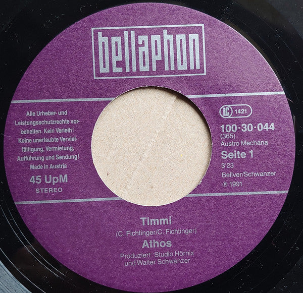 Athos (5) : Timmi (7", Single)