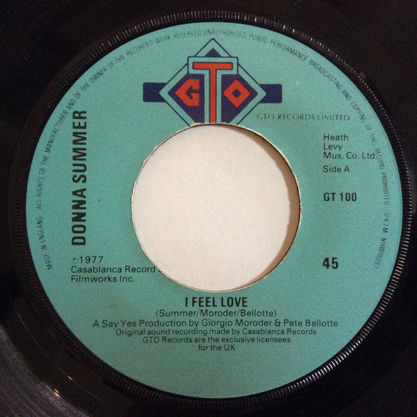 Donna Summer : I Feel Love (7", Single, Lar)