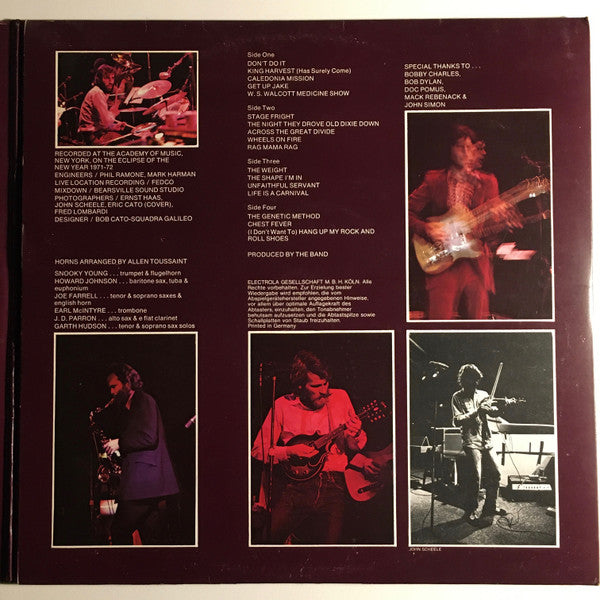 The Band : Rock Of Ages (The Band In Concert) (2xLP, Album)