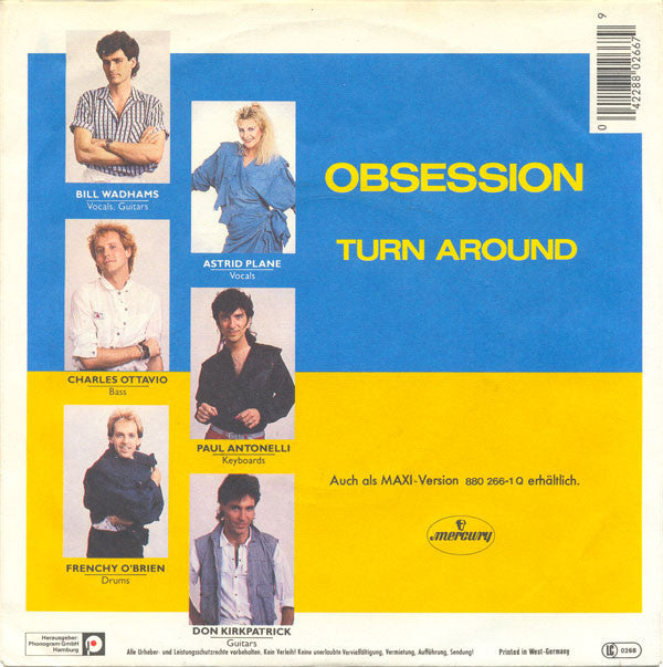 Animotion : Obsession (7", Single)