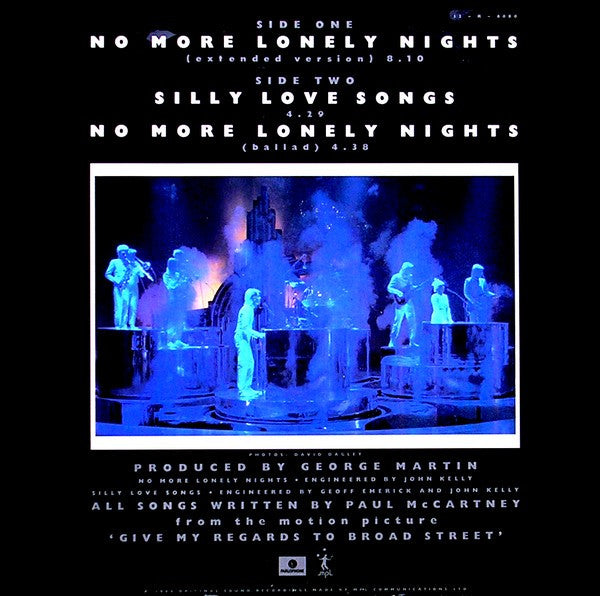 Paul McCartney : No More Lonely Nights (12", Single)