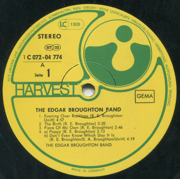 The Edgar Broughton Band : The Edgar Broughton Band (LP, Album, RP, Gat)